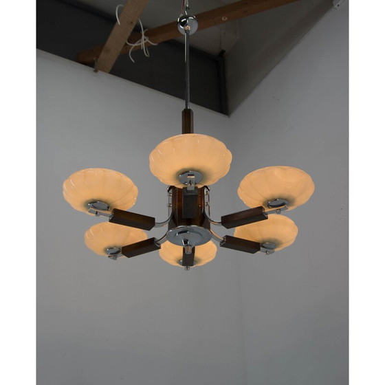 Image 1 of Vintage Art Deco kroonluchter, jaren 1930