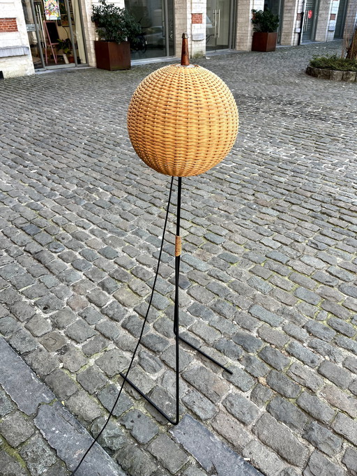 Een "Fliegenbein" staande lamp, model 2116, door Julius T.Kalmar, Oostenrijk, jaren 1960