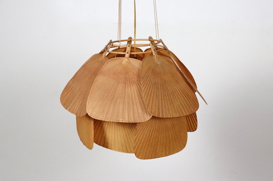 Image 1 of Ju-Yon kroonluchter, serie Uchiwa van Ingo Maurer voor Design M, Duitsland 1973