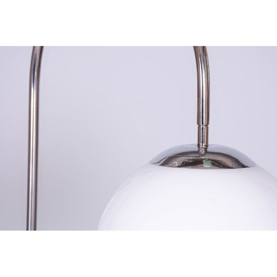 Image 1 of Vintage Art Deco walnoten vloerlamp door J. Halabala voor UP Závody, Tsjecho-Slowakije 1920