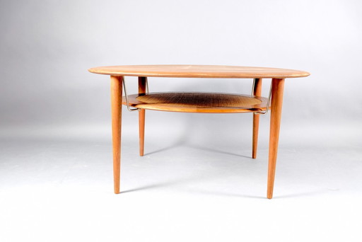 Mid-Century Teak Model 515 salontafel van Orla Mølgaard-Nielsen voor France & Søn / France & Daverkosen, jaren 60
