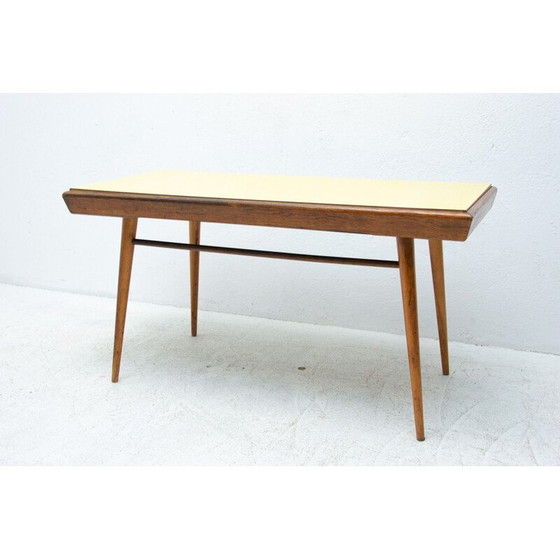 Image 1 of Vintage beukenhouten salontafel van Interiér Praha, Tsjecho-Slowakije 1960