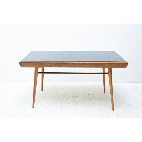Image 1 of Vintage beukenhouten salontafel van Interiér Praha, Tsjecho-Slowakije 1960