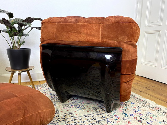 Image 1 of 2X Marsala Fauteuil 2-zitsbank Door Michel Ducaroy Voor Ligne Roset