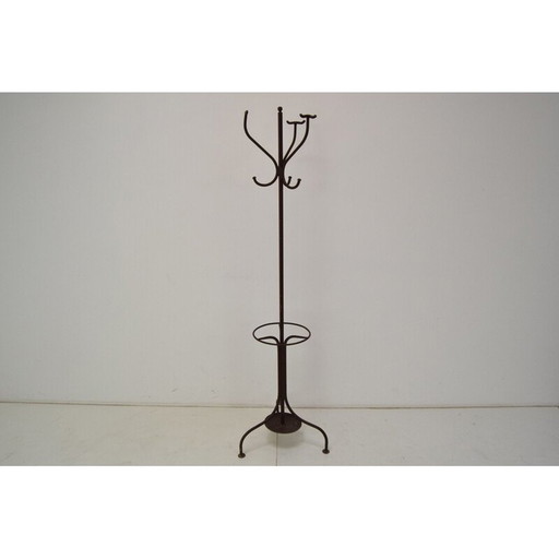 Vintage gietijzeren kapstok en paraplubak, 1920