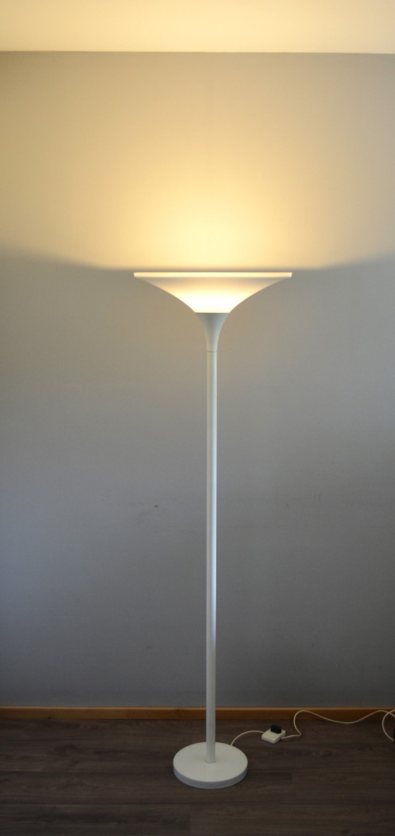 Image 1 of Vintage Design Vloerlamp Met Carré Acryl Kap