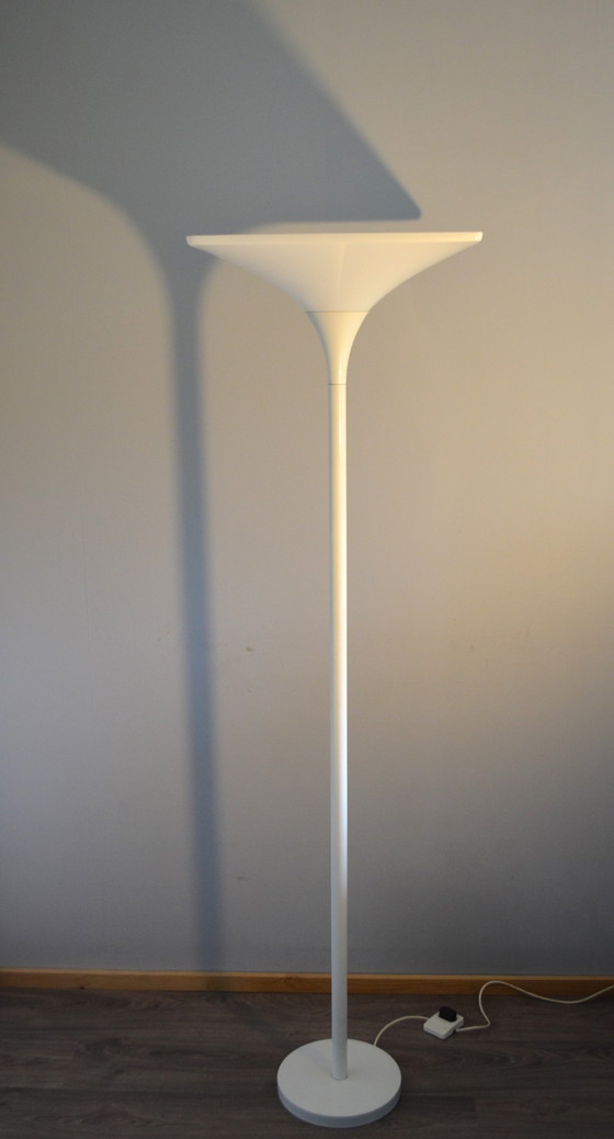 Image 1 of Vintage Design Vloerlamp Met Carré Acryl Kap