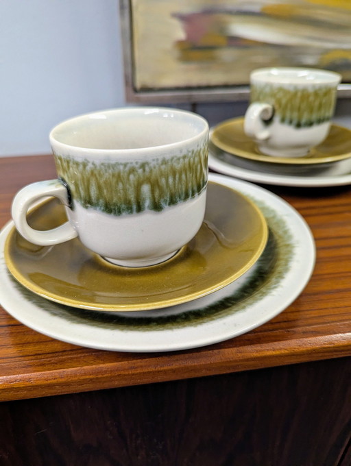 Vintage Koffieservies 18-Delig Colditz - West Germany 1970S