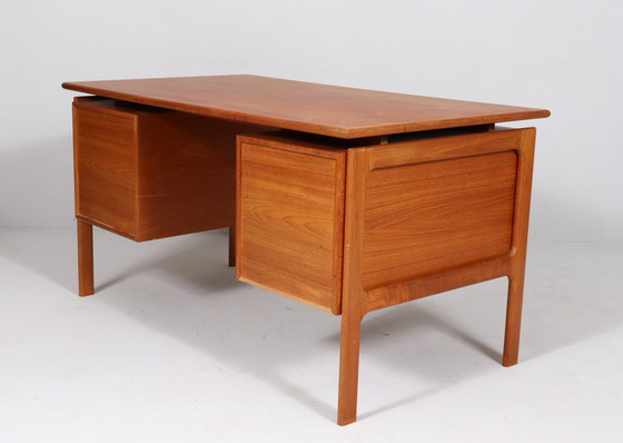 Image 1 of Teakhouten bureau Gv Møbler, Denemarken, jaren 1960