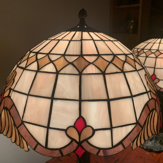 Image 1 of Tiffany Style Dragonfly Tafellampen