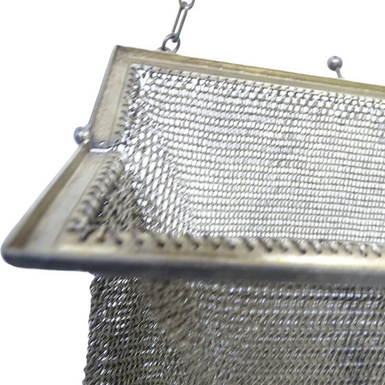 Image 1 of Vintage zilveren metalen koppeling, Frankrijk 1920