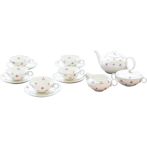 Set van 5 vintage Boheemse ivoren kopjes, Duitsland 1930