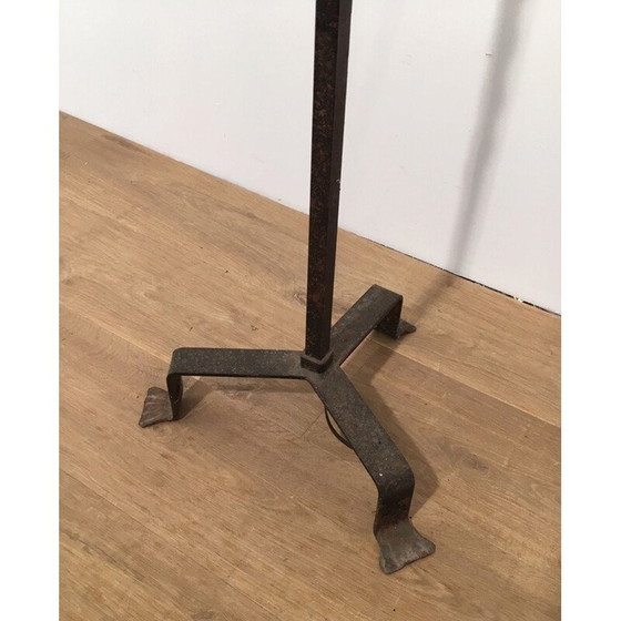 Image 1 of Vintage vloerlamp van smeedijzer, Frankrijk 1950