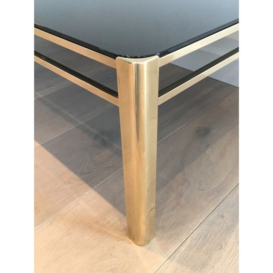 Image 1 of Vintage bronzen en messing salontafel, Frankrijk 1970