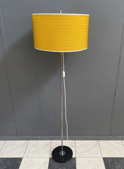 Gele vloerlamp van Viehweger 1960S