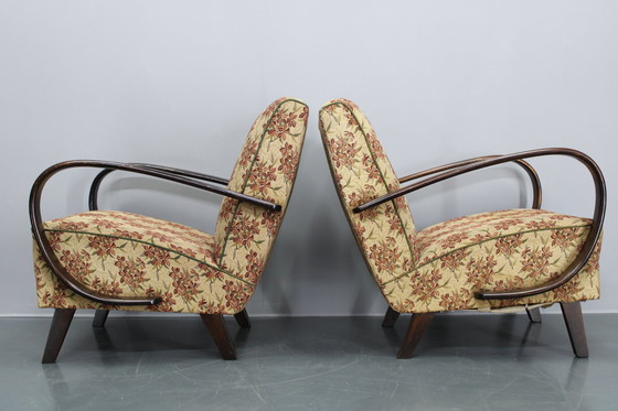 Image 1 of 1940S Jindrich Halabala Paar Fauteuils, Tsjecho-Slowakije