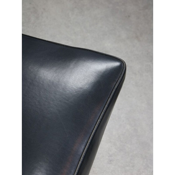 Image 1 of Vintage Bauhaus fauteuil in zwart kunstleer, 1960