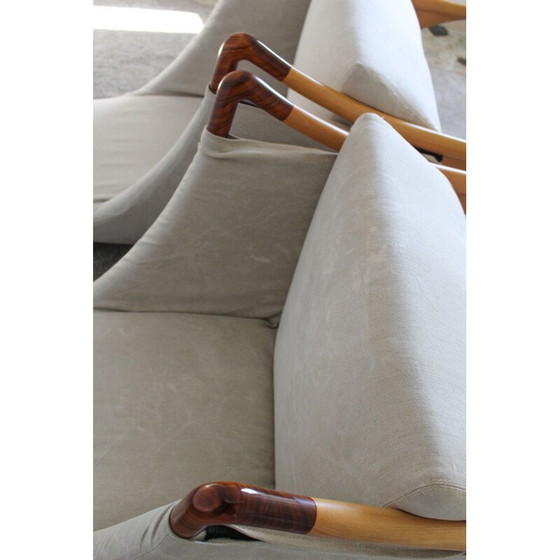 Image 1 of Paar vintage Progetti fauteuils van Umberto Asnago voor Giorgetti, Italië 1980