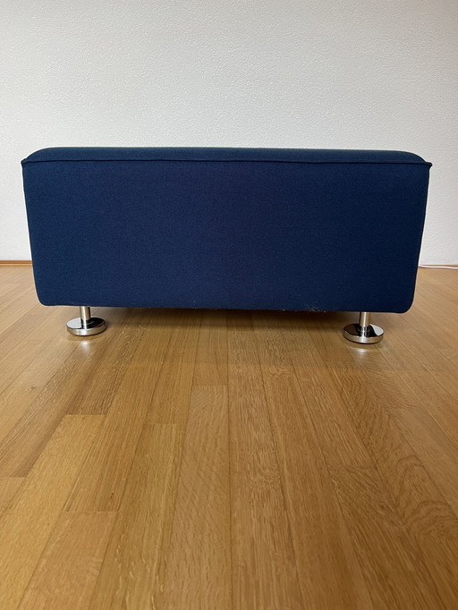 Gelderland 4800 Poef Hocker Stof Kvadrat Tonus 632 Blauw