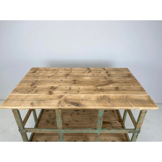 Image 1 of Vintage houten kar met wielen, Tsjecho-Slowakije