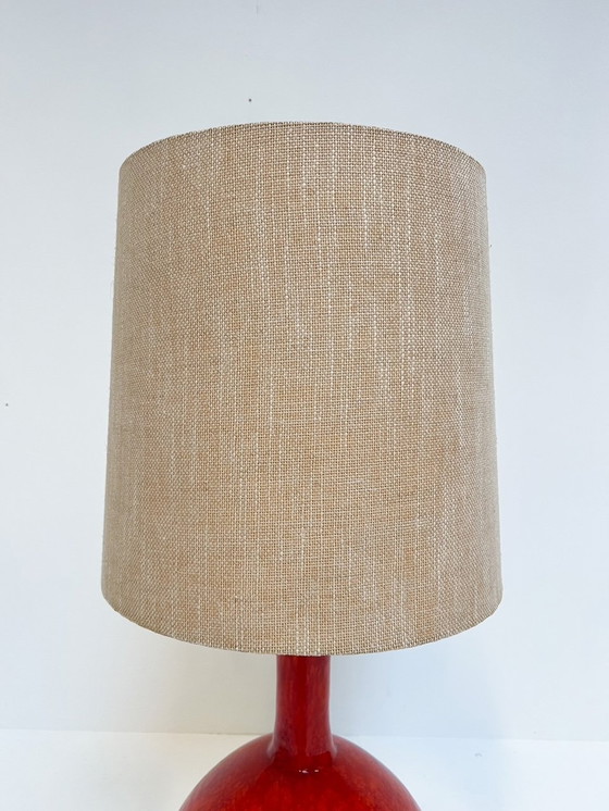 Image 1 of Bolvormige Keramische Lamp In West Germany Stijl, 1960'S