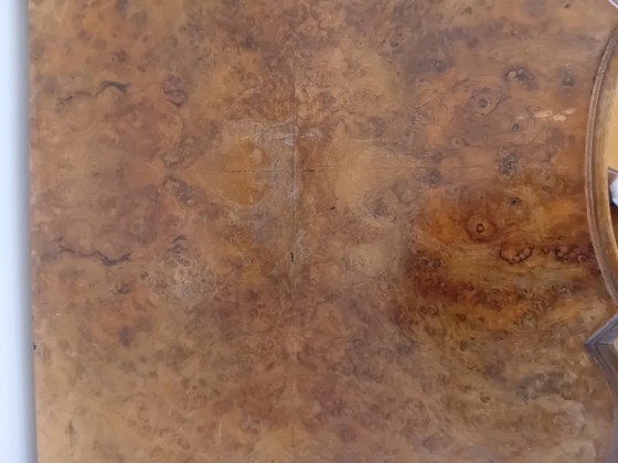 Image 1 of Antiek Dressoir Notenwortel, 3 Laden