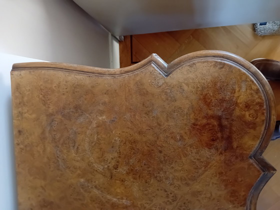 Image 1 of Antiek Dressoir Notenwortel, 3 Laden