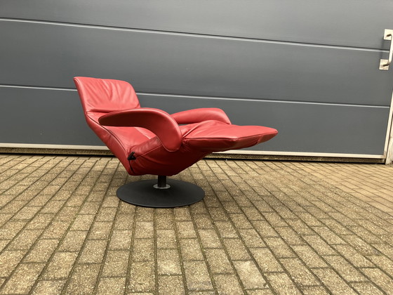 Image 1 of Jori Symphony design relax stoel, rood leder