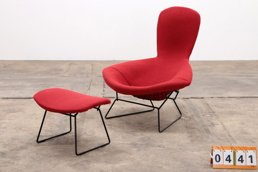 Harry Bertoia Vogel fauteuil met Ottoman - Iconisch ontwerp uit de jaren 1970