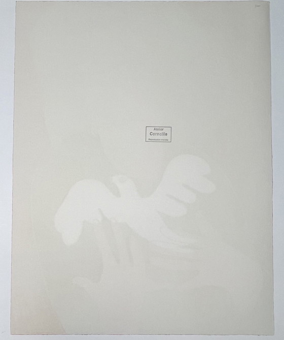 Image 1 of Gesigneerd; Guillaume Corneille Lithografie Evasion 1990 E/A La Colombe