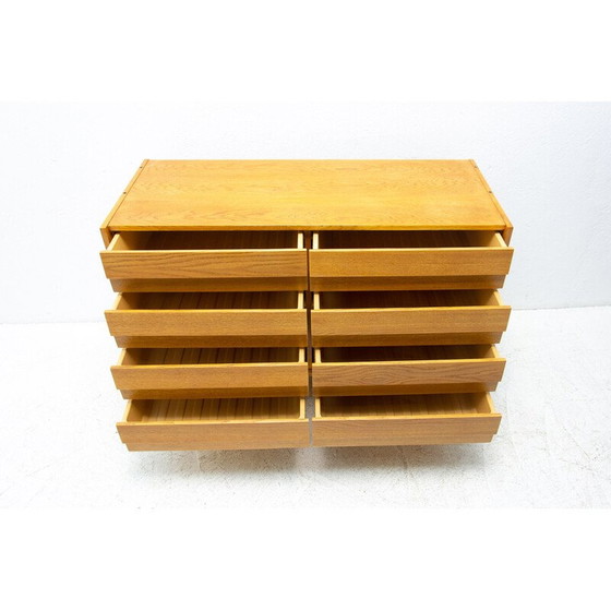 Image 1 of Vintage U-453 ladekast in eikenhout van Jiri Jiroutek voor Interiér Praha, Tsjecho-Slowakije 1960