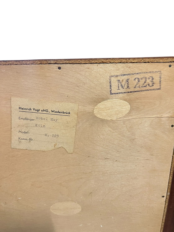 Image 1 of Duitse Mid Century commode van Heinrich Vogt Wiedenbrück ca. 1960, model M 223.
