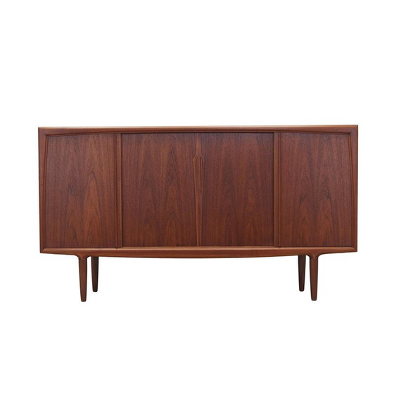 Image 1 of Vintage Deens teakhouten highboard van Omann Jun, jaren 1960