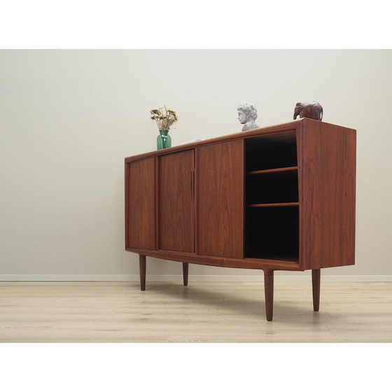 Image 1 of Vintage Deens teakhouten highboard van Omann Jun, jaren 1960