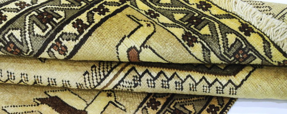 Image 1 of Perzisch Tapijt Oud Ghashghai Shiraz Nomadisch Tapijt 203 X 106 Cm