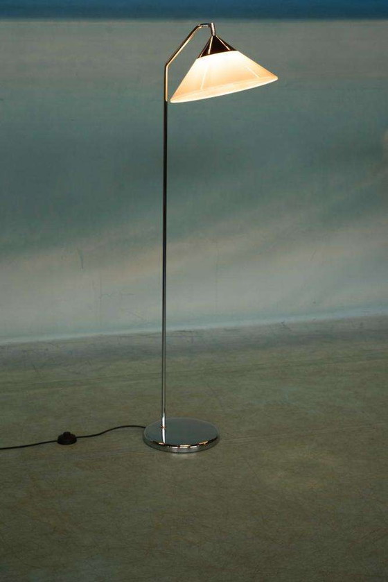 Image 1 of Vintage design vloerlamp chroom, jaren 60/70 leeslamp