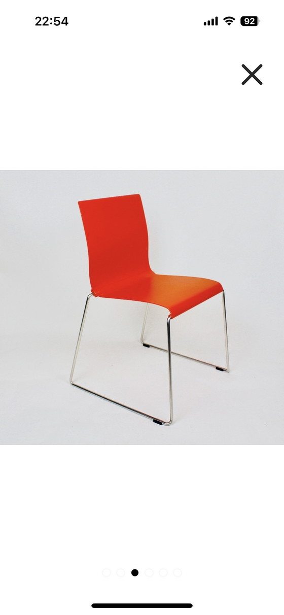 Image 1 of Set van 2 Bla Station stoelen in oranje