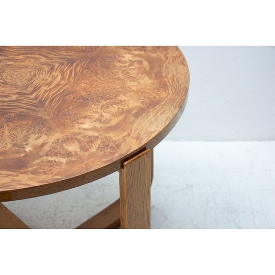 Image 1 of Modernistische vintage salontafel van gebogen beukenhout "H-168" door Jindrich Halabala voor UP Závody, 1930