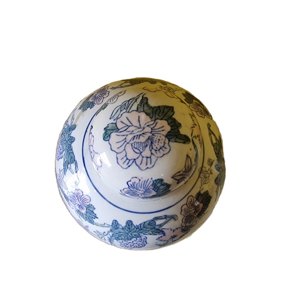 Image 1 of Vintage Chinese Gemberpot Pastelkleuren Jaren 50