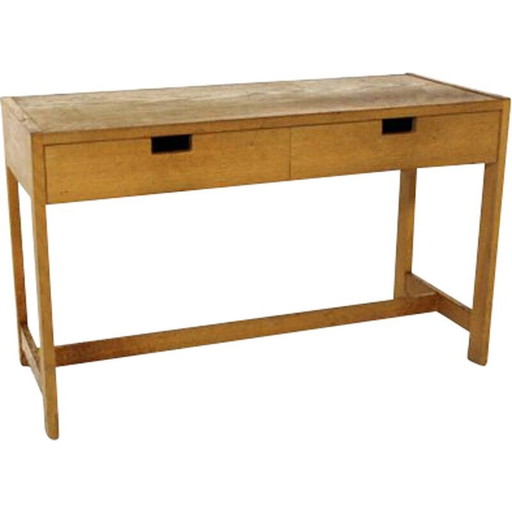 Vintage eikenhouten console, Zweden 1960