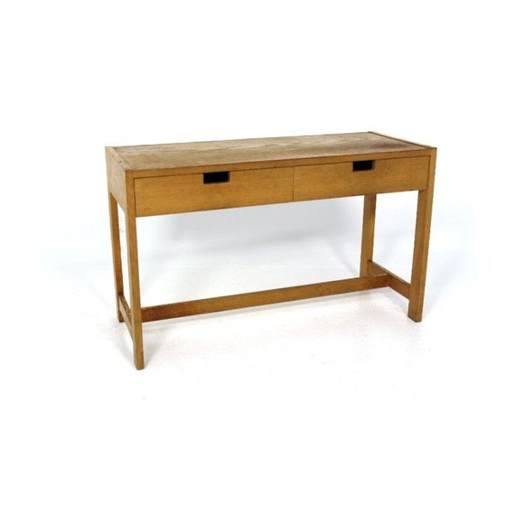 Image 1 of Vintage eikenhouten console, Zweden 1960