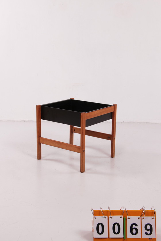 Image 1 of Deens Design teakhouten plantenbak, 1960