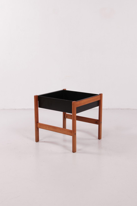 Image 1 of Deens Design teakhouten plantenbak, 1960