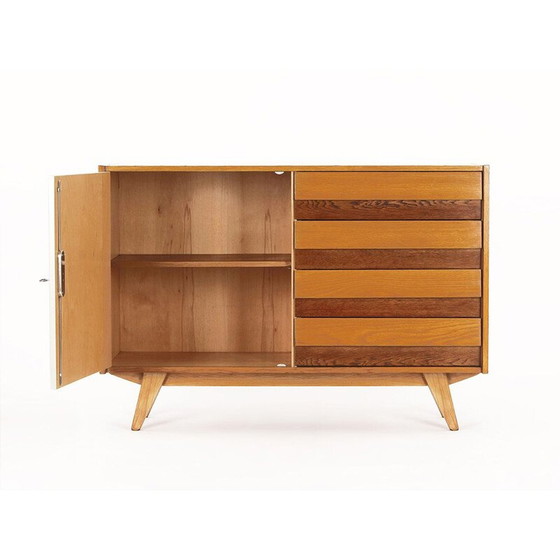 Image 1 of Vintage dressoir met witte deur van Jiri Jiroutek voor Interier Praha, Tsjechië 1960