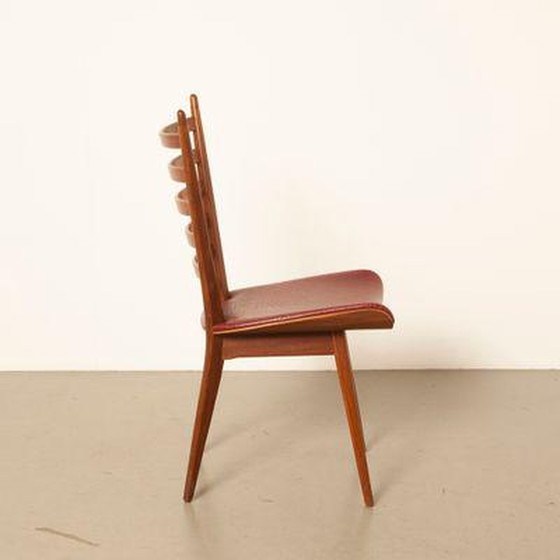 Image 1 of Rode eetkamerstoelen (4x)