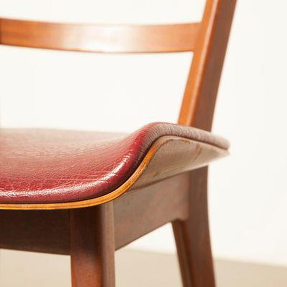 Image 1 of Rode eetkamerstoelen (4x)