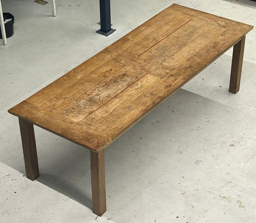 Handgemaakte Teakhouten Eettafel