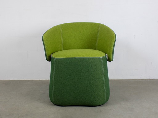 Haworth Openest Fauteuil annex pouf Chick design Patricia Urquiola