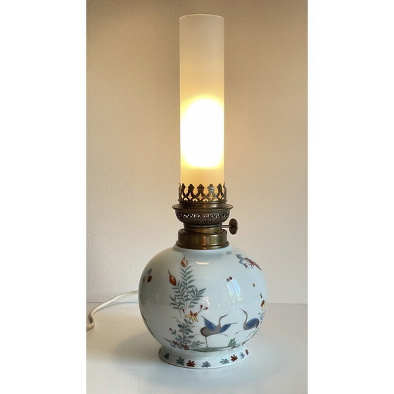 Image 1 of Vintage lamp van Limoges porselein, Frankrijk