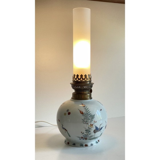 Image 1 of Vintage lamp van Limoges porselein, Frankrijk